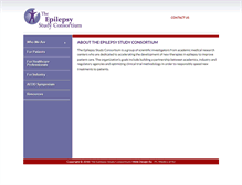 Tablet Screenshot of epilepsyconsortium.org